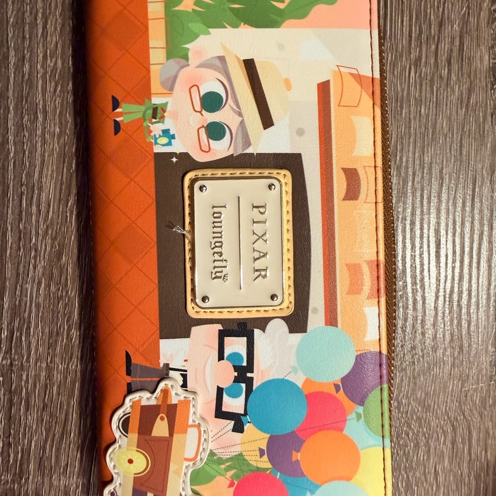 Loungefly Pixar Up Wallet with Orange and Multicolor Design